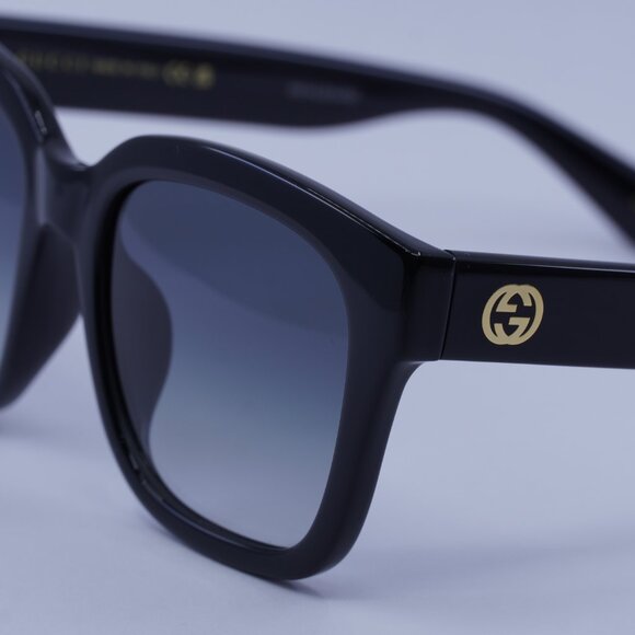 Gucci GG1338SK 003 Sunglasses Black Square Frame, Grey Gradient Lenses main image 6